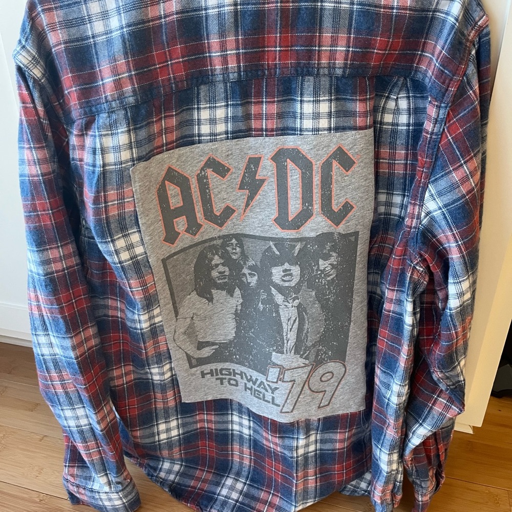 George Red and Blue Plaid Shirt